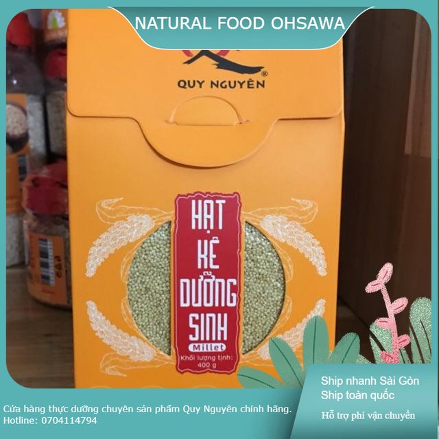 Hạt kê dưỡng sinh Quy Nguyên hộp 400g hút chân không [Natural Food Ohsawa]