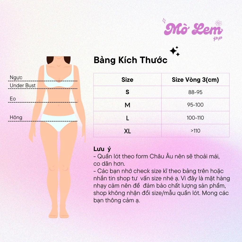 Quần Lót Lọt Khe Dây Cao Cấp Thun Lạnh Cotton Trơn Đúc Su Không Viền  Siêu Mềm Siêu Thoải Mái | Molem.bodycare LKD