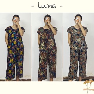 Đồ bộ trung niên mặc nhà cho me, cho bà thoáng mát LUNA dưới 60kg