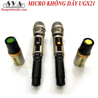 BỘ MICRO LOA KÉO, AMPLI CÓ BLUETOOTH UGX21 - CẶP