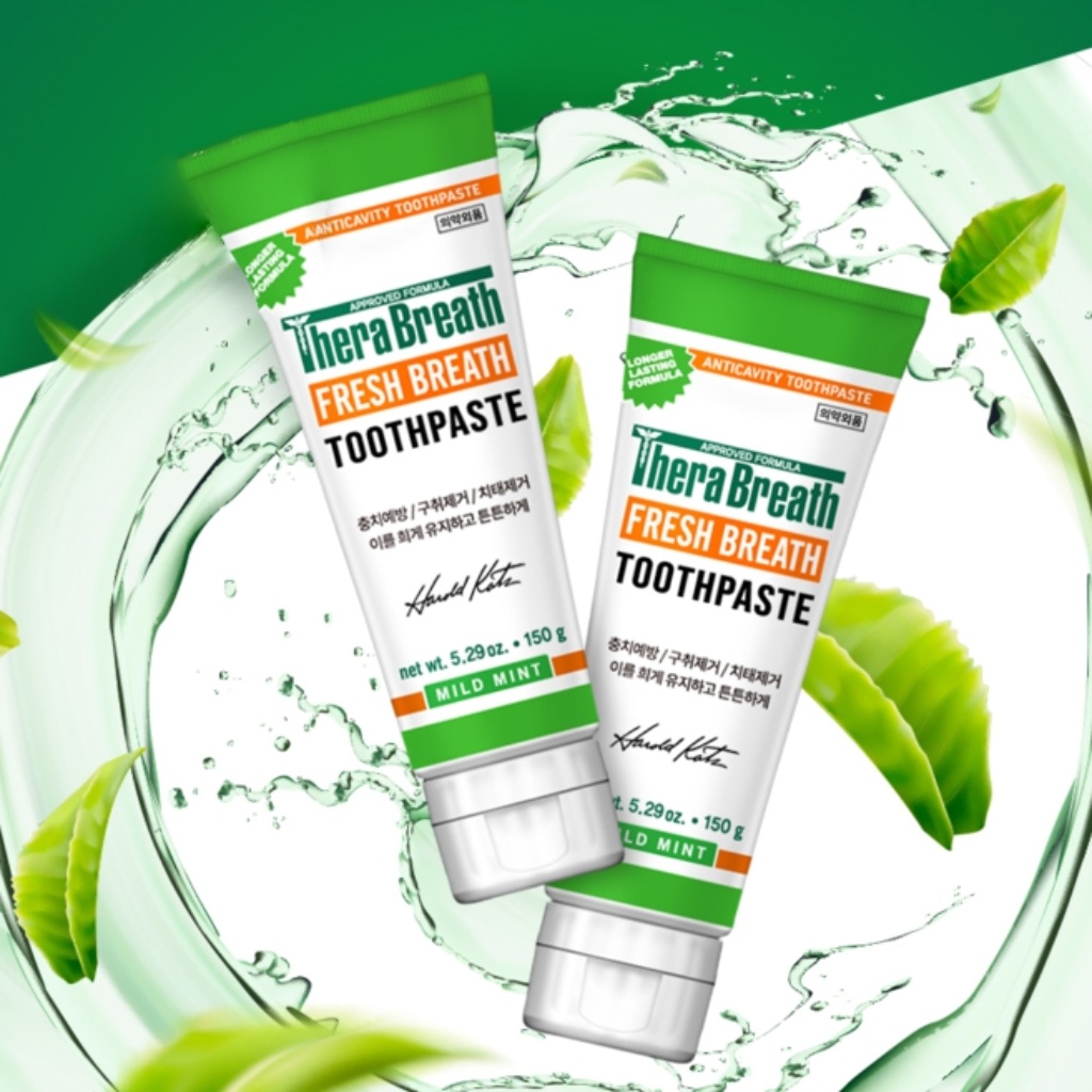 Kem Đánh Răng Vị Bạc Hà Fresh Breath Toothpaste 150g / Mild Mint Flavor