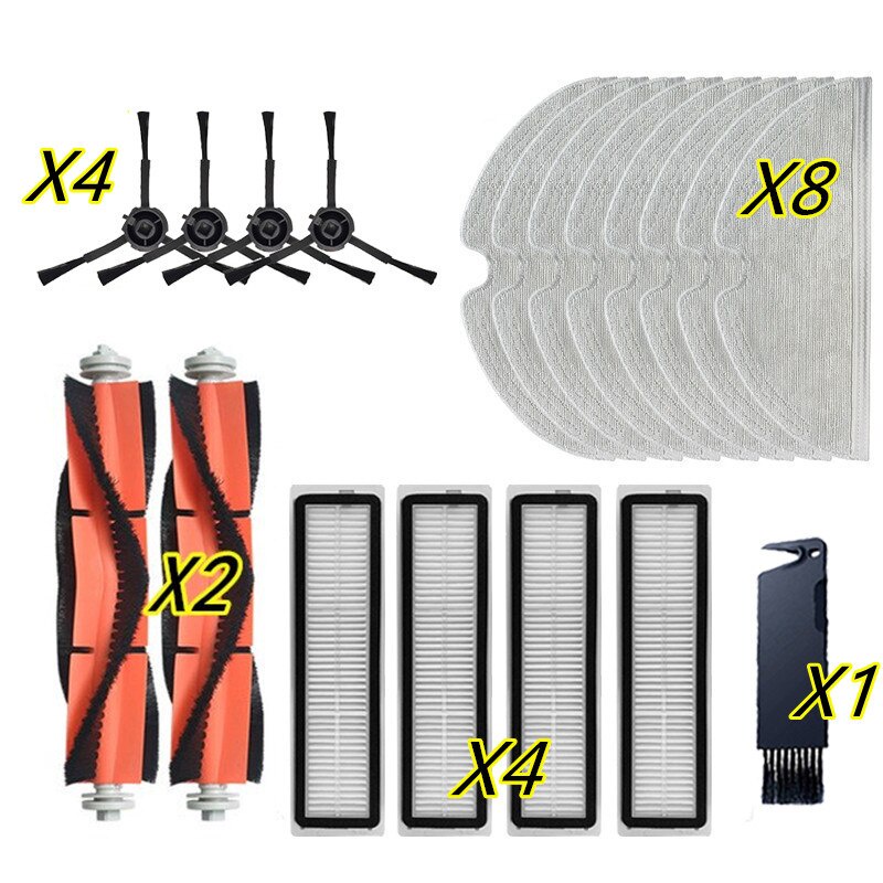 (Có sẵn) ❈ ์ ❈ Dreame D9 Pro / L10 Pro / D9 của Bàn chải chính, Bàn chải bên, Bộ lọc, Vải lau nhà ch