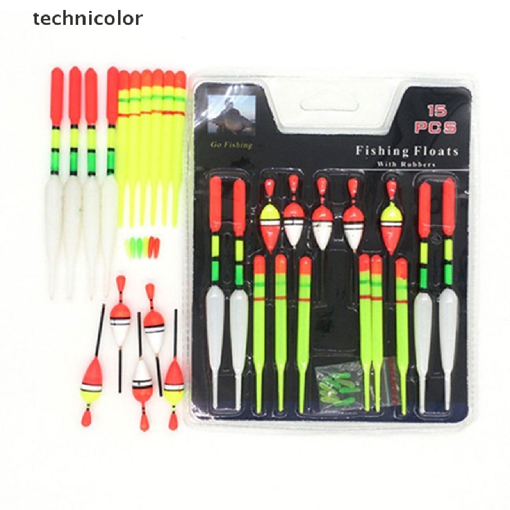 Set 15 Phao Câu Cá Dạng Ống Chống Trượt Chuyên Dụng