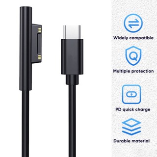 Bộ nguồn usb type-c sạc nhanh cho microsoft surface pro 3 4 5 6 pro 7 15v 3a pd tablet charger adapter dây cáp