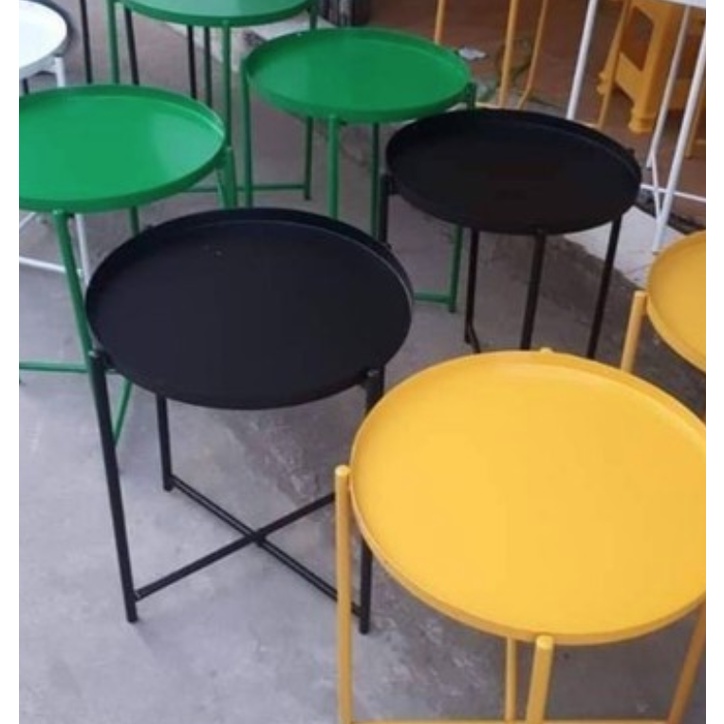 Bàn trà chanh mâm rời xếp gọn cao 52 cm sơn tĩnh điện bền đẹp