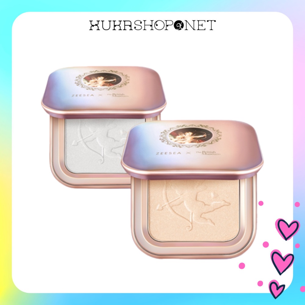 Phấn Bắt Sáng Zeesea X The British Museum Highlight Pressed Powder trang điểm bắt sáng tự nhiên