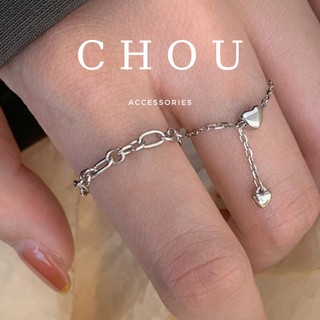 Nhẫn Màu Bạc Dây Rút | CHOU ACCESSORIES |