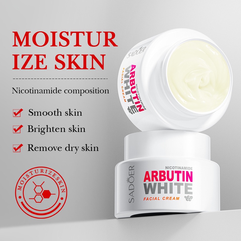 sadoer niacinamide arbutin whitening brightening essence cream dưỡng ẩm dưỡng ẩm fadeing spot cream