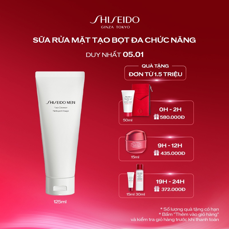 Sữa rửa mặt Shiseido Men Face Cleanser 125ml