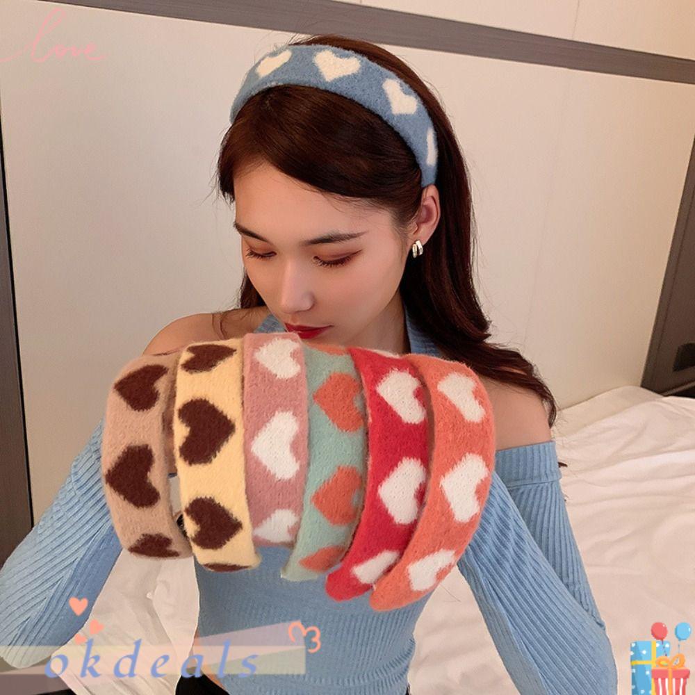 Băng Đô Cài Tóc Rửa Mặt / Spa Hình Trái Tim Cho Nữ