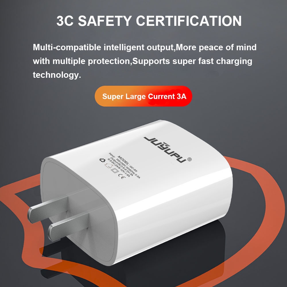 Củ sạc 3A cổng USB  FENGZHI LIFE sạc nhanh QC 3.0 nhỏ gọn nhựa ABS cao cấp chịu nhiệt tốt dùng cho nhiều dòng điện thoại