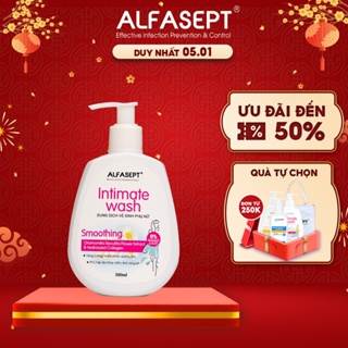 Dung dịch vệ sinh phụ nữ alfasept intimate wash smoothing chiết xuất cúc - ảnh sản phẩm 1