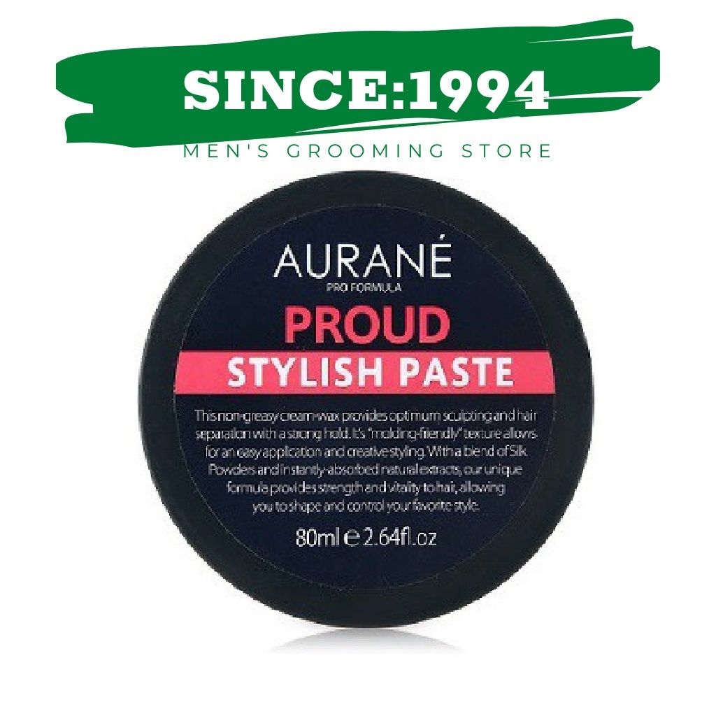 [CHÍNH HÃNG] [SÁP MỀM] Sáp vuốt tóc Aurane Proud Stylish Paste 80ml - Hàng Pháp