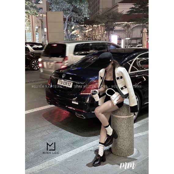 Giày tây nữ đế cao Prada da bóng - có đến sz 39