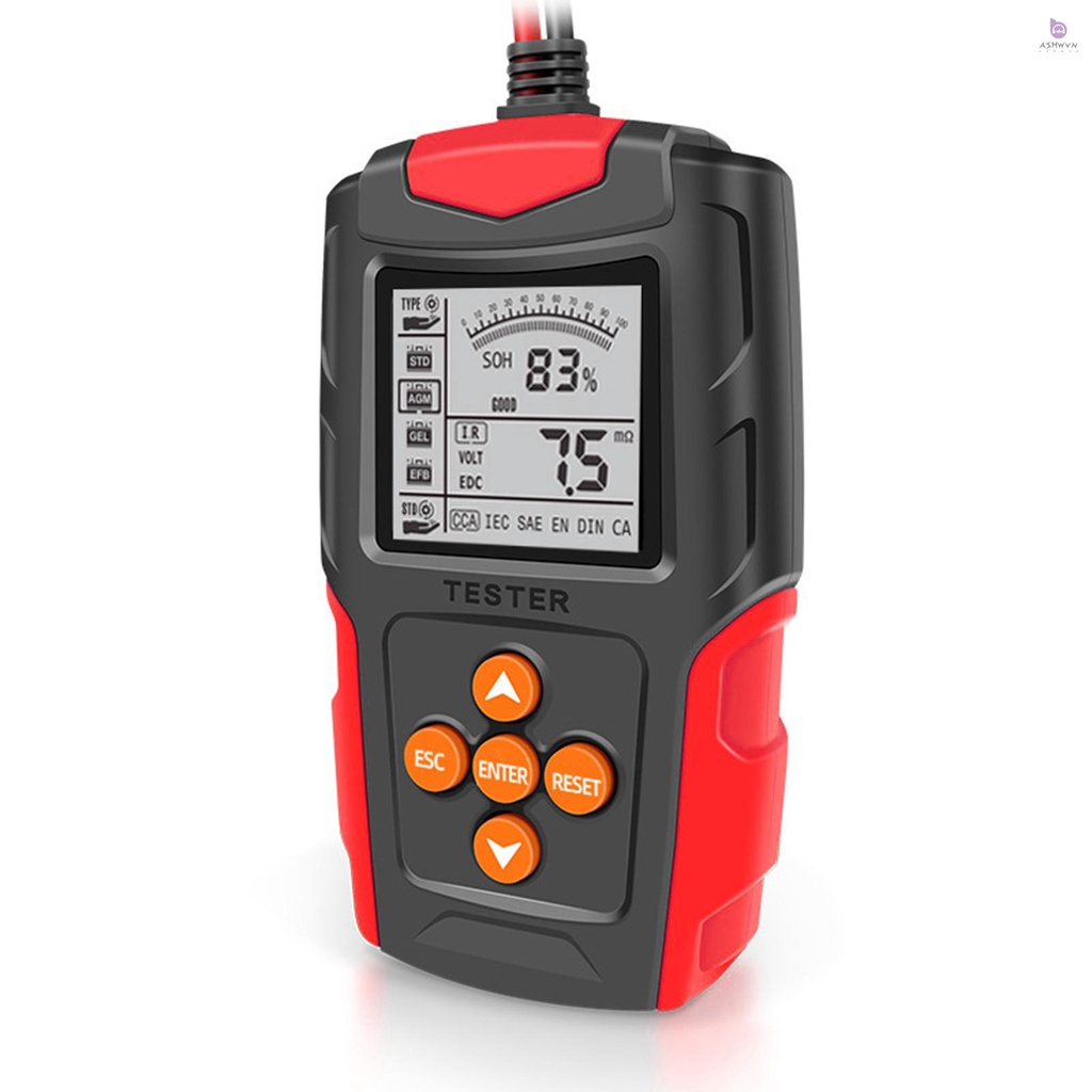 Máy Phân Tích Bình Ắc Quy Kỹ Thuật Số LCD 12V / 24V Cho Xe Hơi Xe Tải Xe Máy