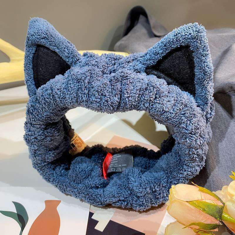 PVN57570 Băng Đô Rửa Mặt Tai Mèo Nữ, Băng Đô Trang Điểm Tai Meo Cute Hàn Quốc Đẹp