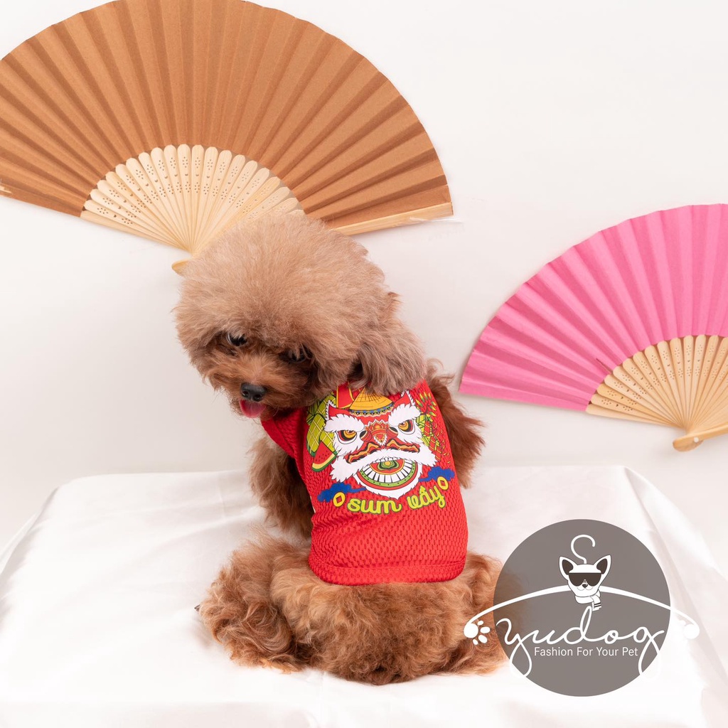 Áo tết Lân sum vầy cho chó mèo dễ thương , hottrend