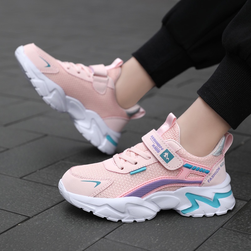 Giày Thể Thao Hai Lớp Siêu Nhẹ Dễ Thương Cho Bé Gái