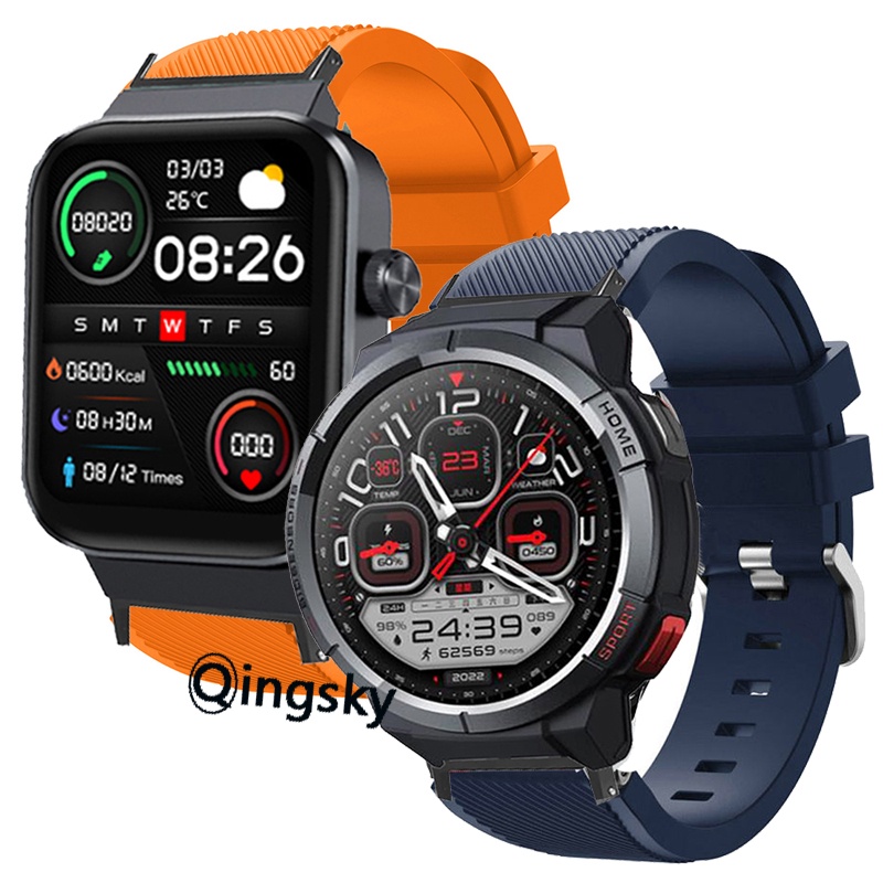 Dây Đeo Thay Thế Chất Liệu Silicon Màu Trơn Cho Mibro Watch T1 GS