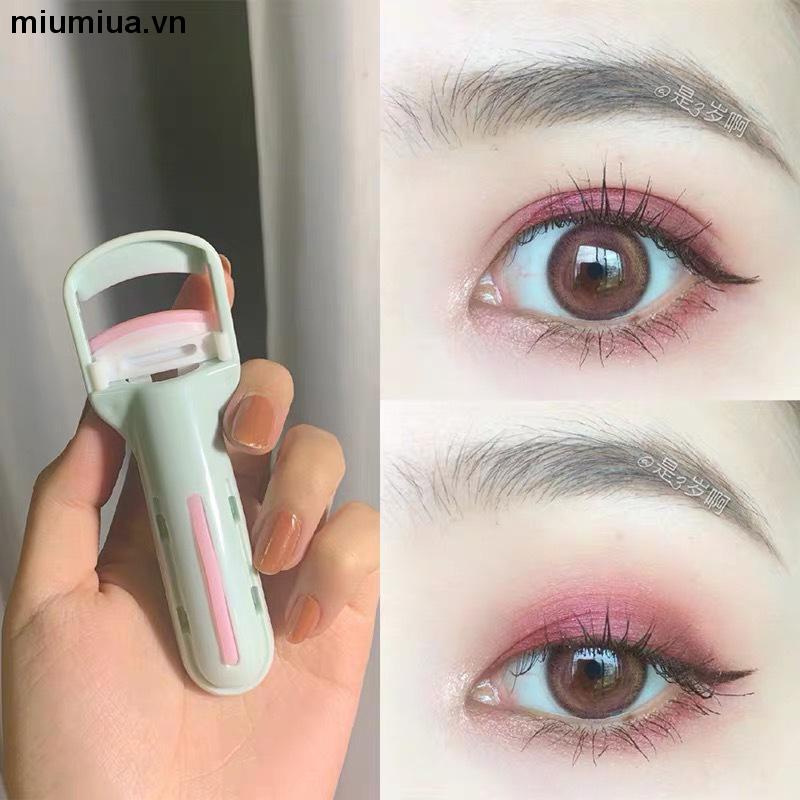 miumiuaKẹp uốn cong lông mi 3D bằng nhựa đầu vuông chuyên Dụng