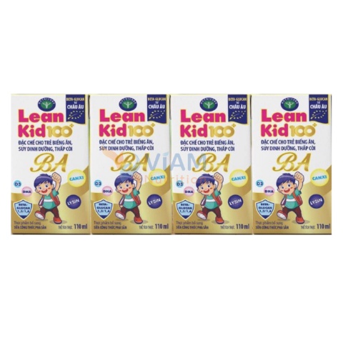 Sữa bột pha sẵn Lean Kid 100 BA 110ml và 180ml