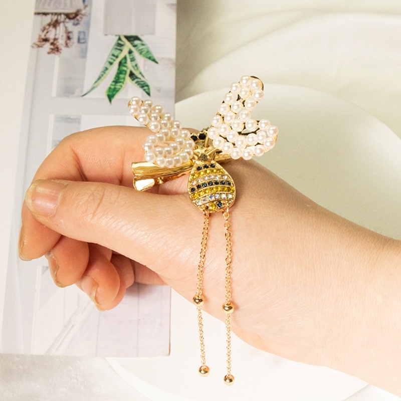 Kẹp Tóc Hình Con Ong Đính Cánh Có Thể Di Chuyển Thời Trang Cho Nữ