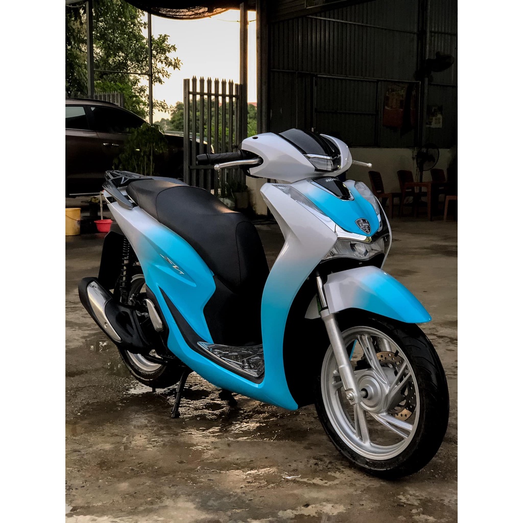 Tem Trùm Dán Xe SH 2020 Xanh Trắng Full | Ur Decal