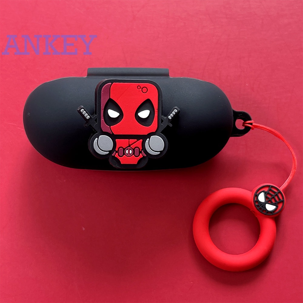 Sony WF-C500 Case Vỏ Bảo Vệ Hộp Sạc Tai Nghe Sony WF-C500 TWS Không Dây Chất Liệu Silicon Họa Tiết Hoạt Hình Dễ Thương Kèm Móc Khóa