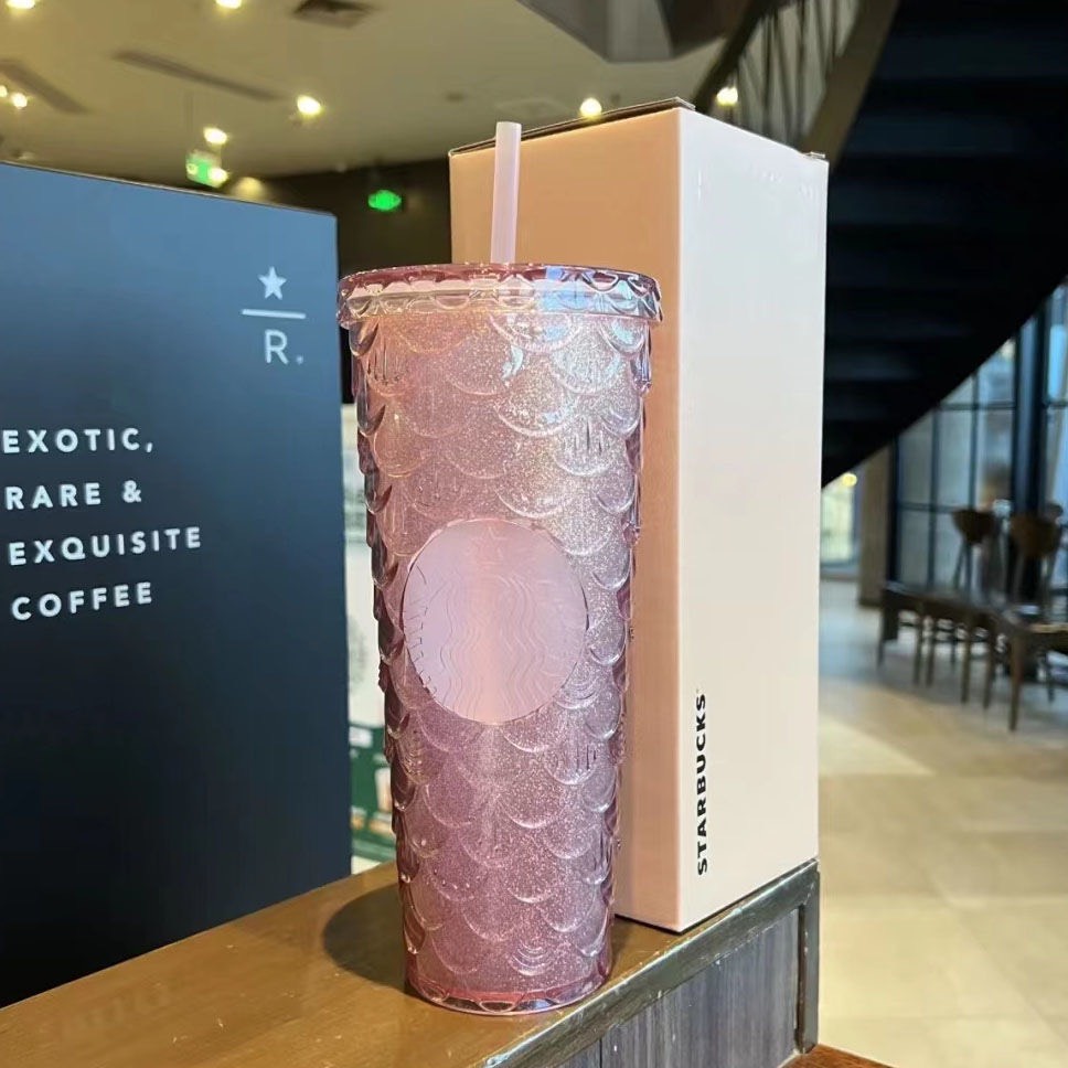 [Hàng sẵn số lượng giới hạn] Ly Starbucks Unicorn đổi màu siêu hot, Dưới ánh sáng là 1 màu khác ✨ khi sử dụng nước sẽ có