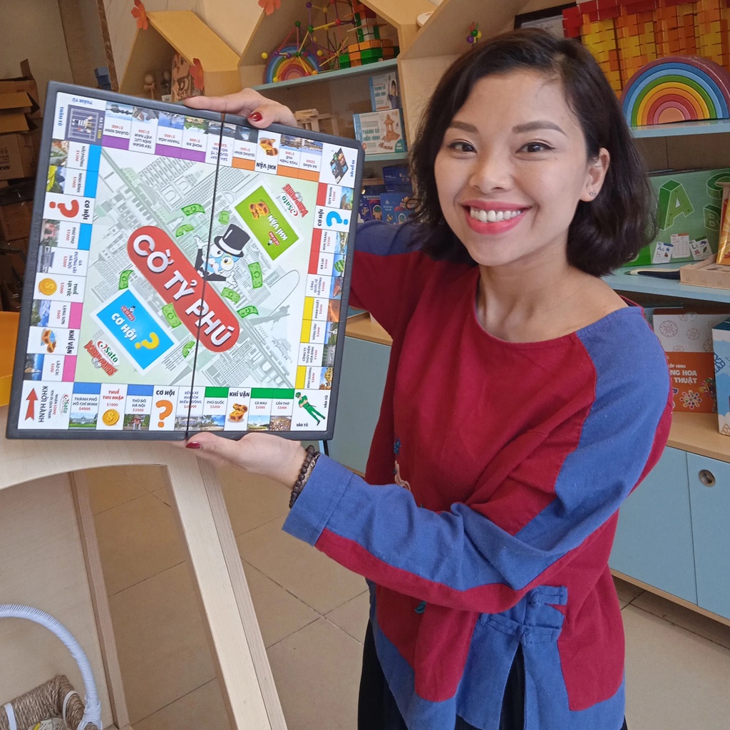Bộ Cờ Tỉ Phú Monopoly Cao Cấp, An Toàn Cỡ Cực Đại 42x42 – Cờ Tỷ Phú Vui Nhộn Giúp Trẻ Học Hỏi Kinh Doanh Hãng Amalife