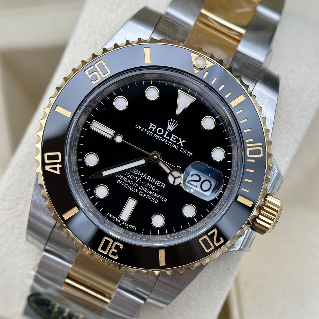 ĐỒNG HỒ NAM Rolex Submariner BLack CLEAN 3135 DM - Máy ETA THỤY SĨ- THÉP 904L- CHỐNG NƯỚC- BẢO HÀNH 36 THÁNG