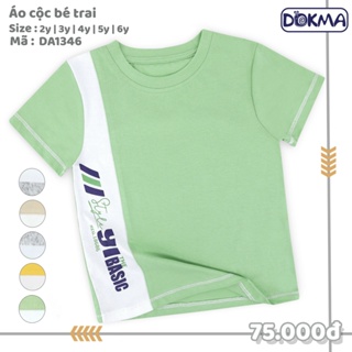 Da1346 áo cộc tay bé trai cotton dokma 2-6t - ảnh sản phẩm 3