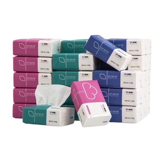 Khăn giấy lụa rút ycool 300 tờ 4 lớp cao cấp