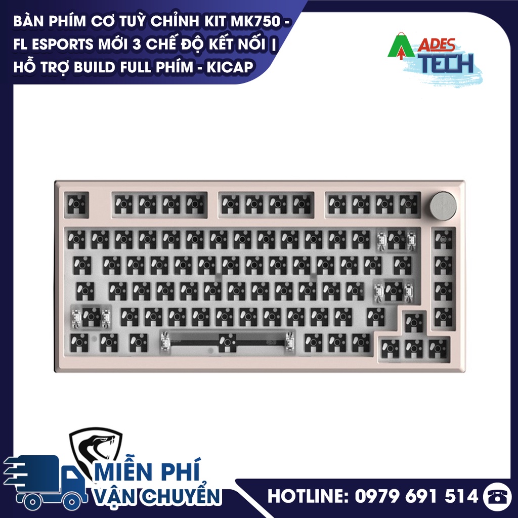 ✔️Bàn phím cơ tuỳ chỉnh KIT MK750 - FL ESPORTS mới ✔️3 chế độ kết nối ✔️Bảo hành 12 tháng