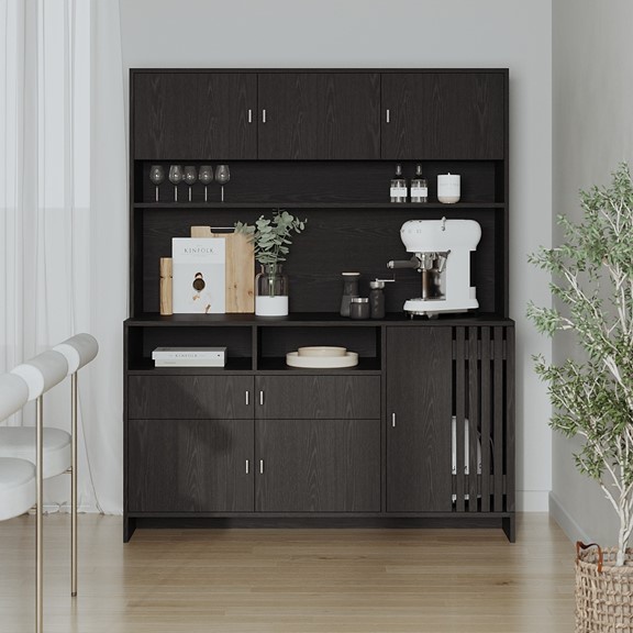 RAMUS, Tủ bếp KIT_018, 140x55x172cm, kệ bếp Scandi Home