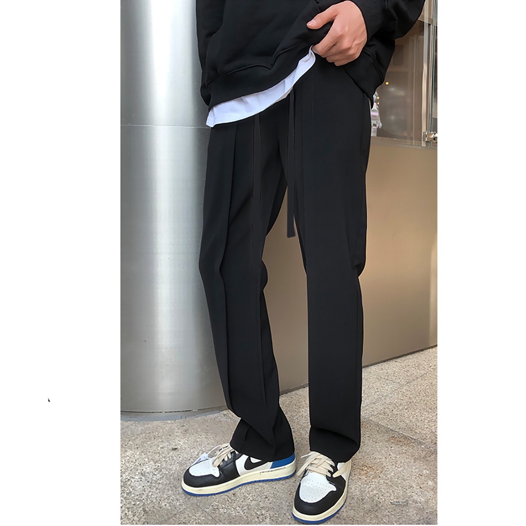 Quần dài kaki lưng thun nam nữ unisex hack dáng Highway pant