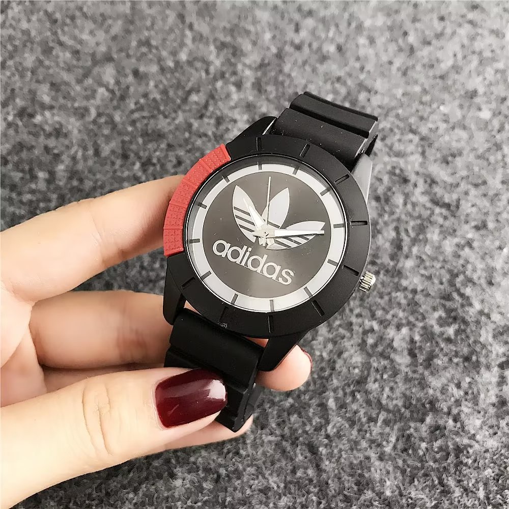 Đồng Hồ Đeo Tay Adidas Mặt Tròn Dây Da Thép Không Gỉ Thời Trang Cho Cặp Đôi