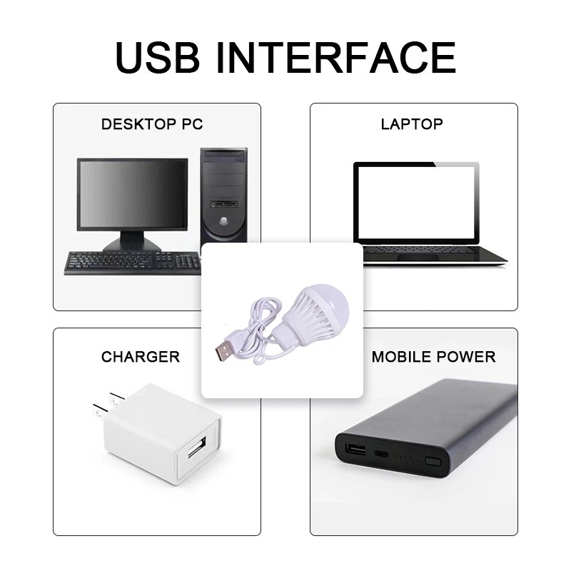 Bóng Đèn LED Mini Siêu Sáng Sạc Cổng USB Dùng Đọc Sách Tiện Dụng