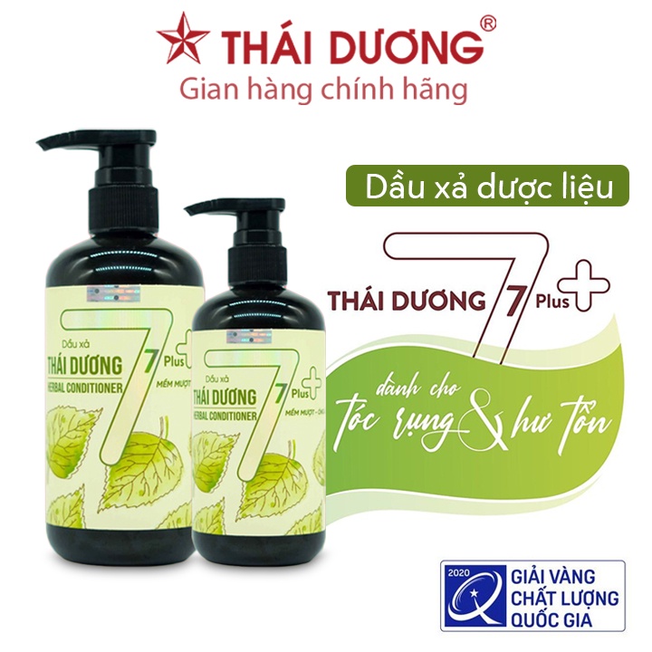 Dầu xả dược liệu Thái Dương 7 Plus dung tích 100ml / 480ml giúp tóc suôn mượt, dành cho tóc rụng, tóc yếu