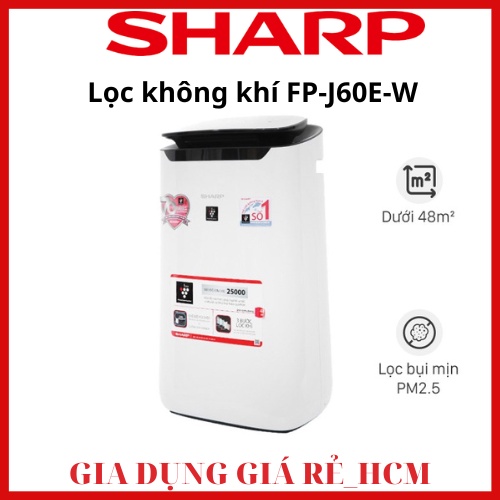 Máy lọc không khí Sharp FP-J60E-W (48m² - Hàng chính hãng) 012