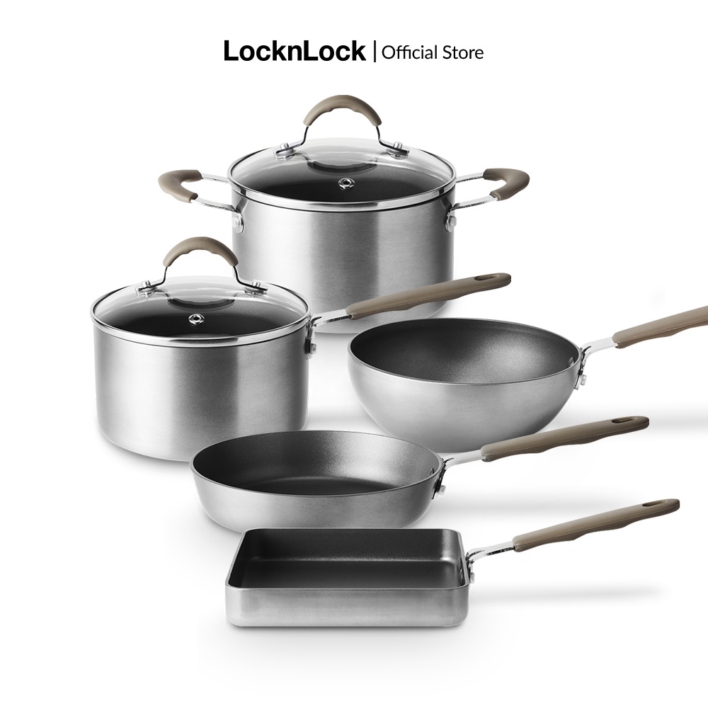 Bộ nồi chảo Lock&Lock Handycook LHD1141+LHD1142+LHD1146+LHD1163+LHD1165