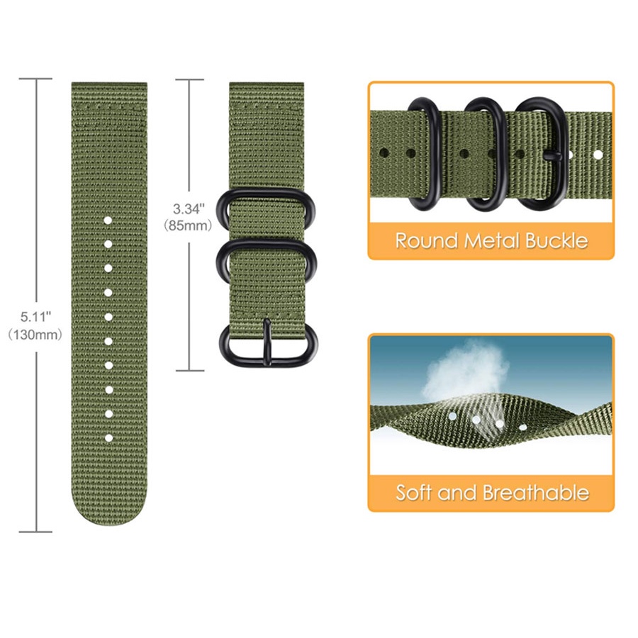 Dây Đeo Nylon Cho Đồng Hồ Thông Minh Huami Amazfit GTS 4 3 2 2e GTR 4 2 3 Pro / Amazfit Bip / stratos / 2 / 2e / mini / 47mm / lite