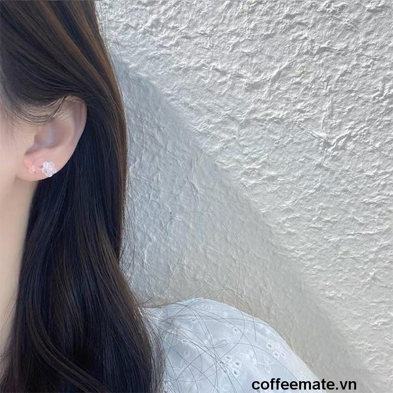 ⚡Set bông tai hình hoa/ bướm đính ngọc trai giả thời trang cho nữ