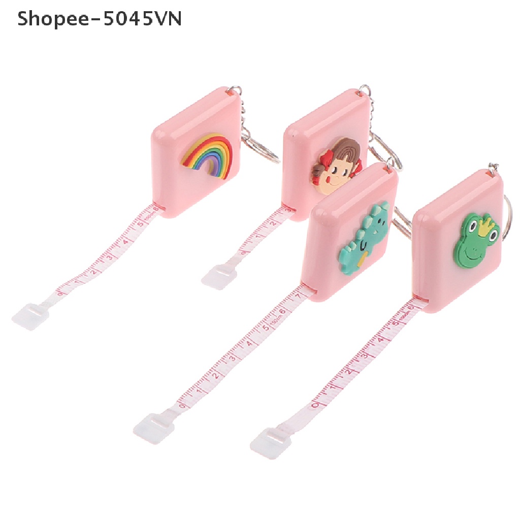 Phụ Kiện Thước Dây Mini Có Móc Khóa Dành Cho Thợ May