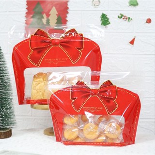  Set 50 Túi Zip hình Nơ đỏ đựng bánh kẹo 