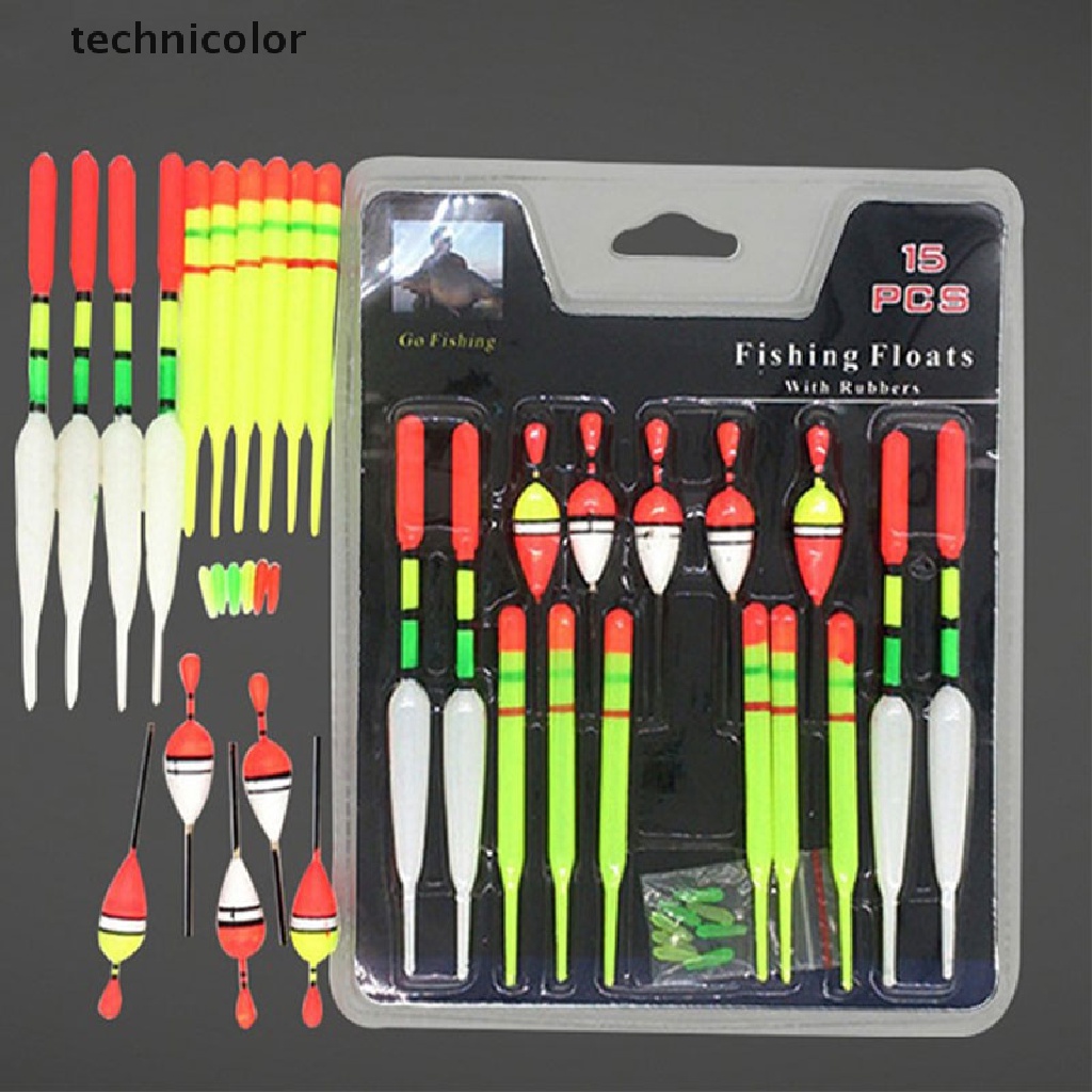 Set 15 Phao Câu Cá Dạng Ống Chống Trượt Chuyên Dụng