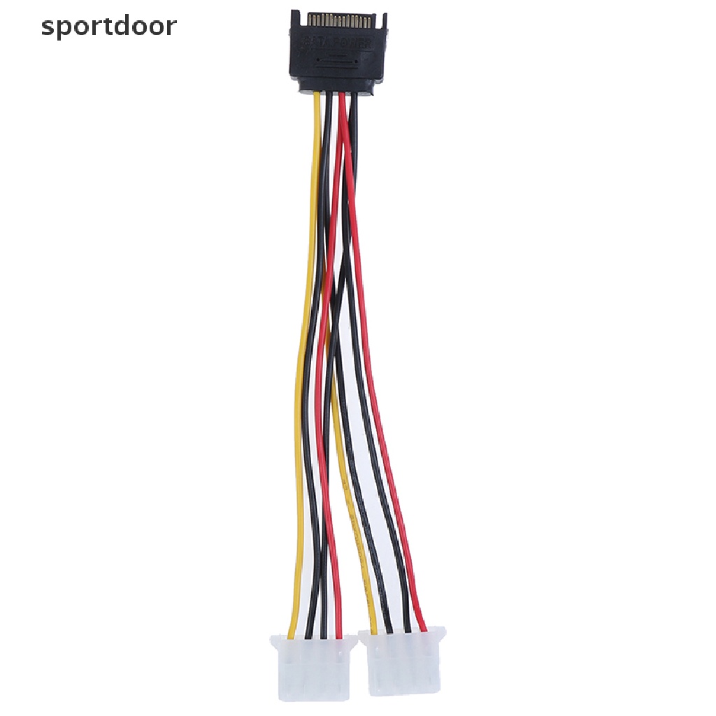 Dây Cáp Nguồn Ổ Cứng 15Pin SATA male Sang Dual 4 pin molex female | BigBuy360 - bigbuy360.vn