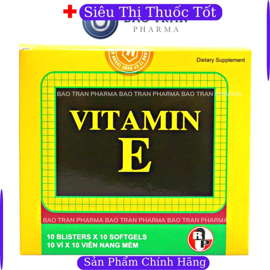 Viên uống vitamin E Robinson Pharma làm đẹp da, giảm lão hóa (H/100v) f