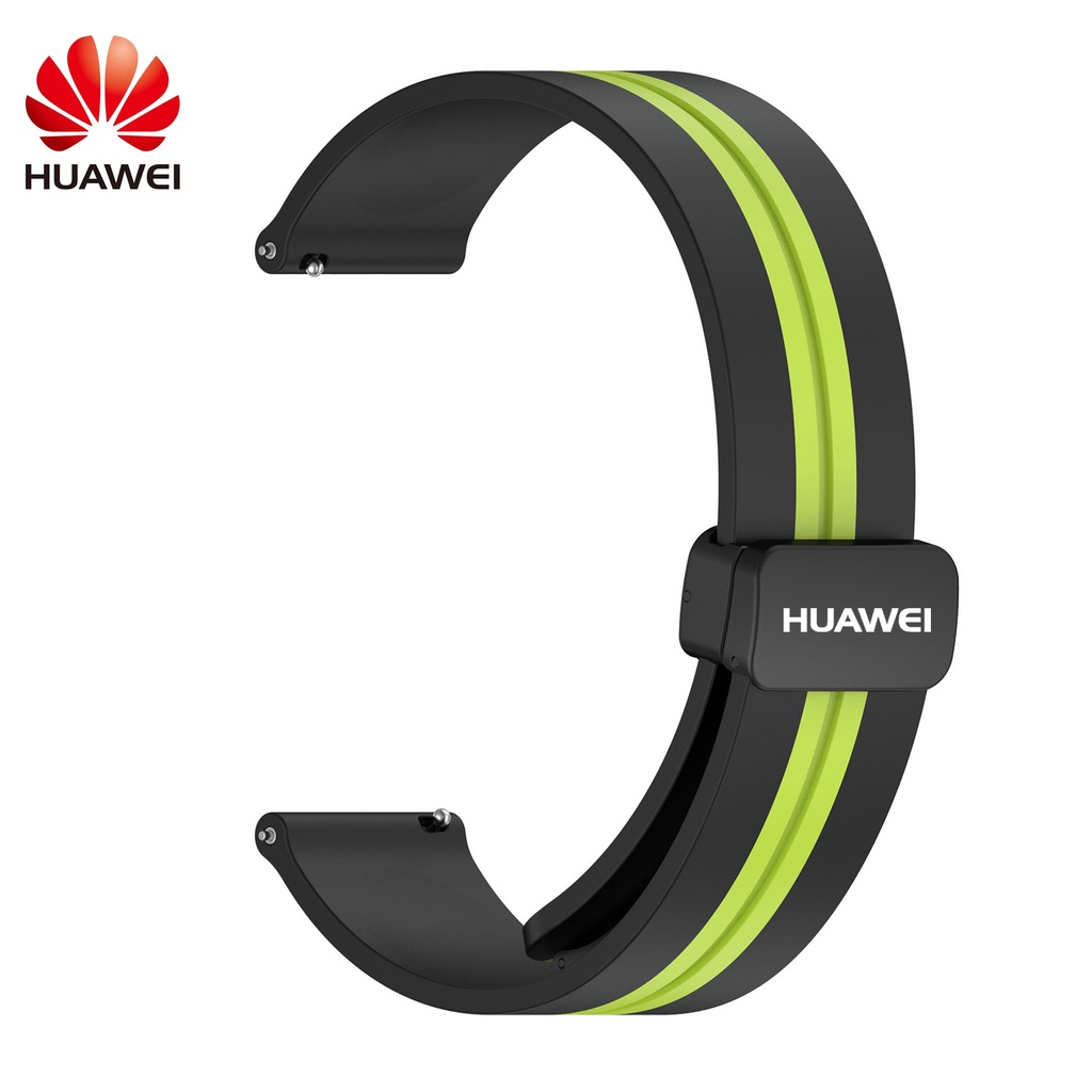 Phù Hợp Dây Đeo Silicon Hai Màu Có Khóa Cài Nam Châm Cho huawei watch gt3 / gt2 46mm / gt2 pro / watch3 pro / gt2e glory magic2 / gs3 / gs pro sports 22mm