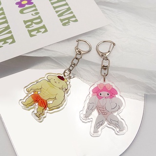 yakult Móc Chìa Khóa Bằng Acrylic Họa Tiết Hoạt Hình Dễ Thương